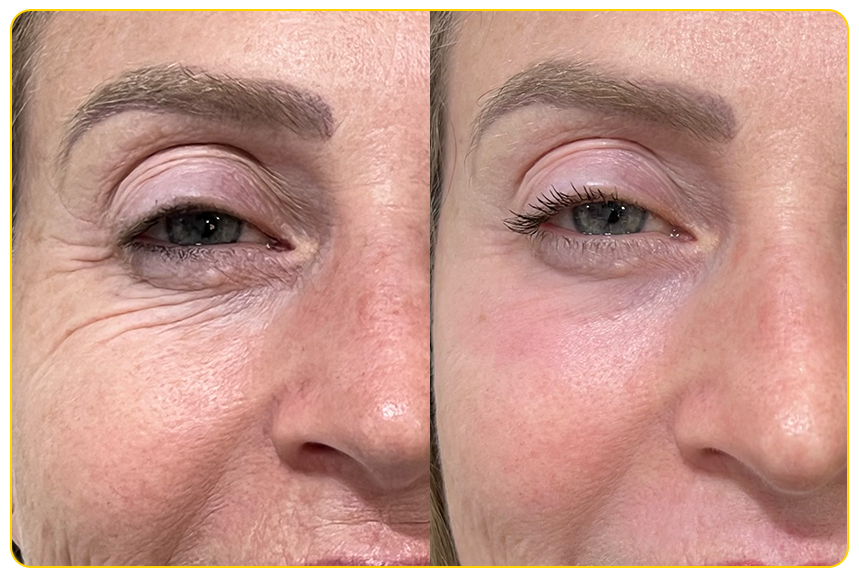 Resultado 2 - Redução de rugas ao redor dos olhos