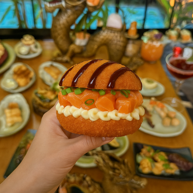 Hambúrguer de Salmão Yamato